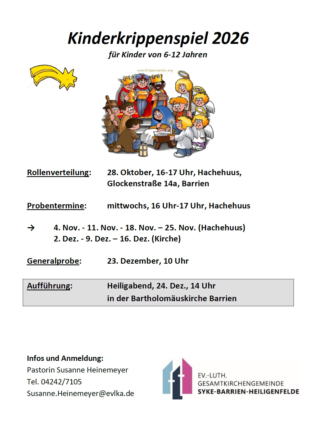 Kinderkrippenspiel 2026